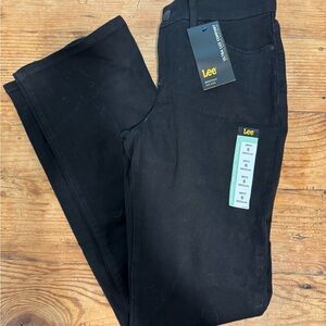 Lee Black Mid Rise Bootcut Jeans